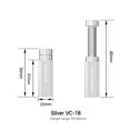 thumbnail image 1 of VC-18 Graphics Card GPU Holder Support Adjustable Telescopic Rotary Screw Video Card Bracket Desktop PC Case Accessory Teucer-VC-18-SR, 1 of 6