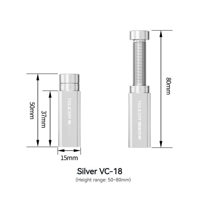 VC-18 Graphics Card GPU Holder Support Adjustable Telescopic Rotary Screw Video Card Bracket Desktop PC Case Accessory Teucer-VC-18-SR