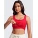 thumbnail image 3 of Top corto acanalado CRZ YOGA con escote en U rojo talla L, 3 of 5