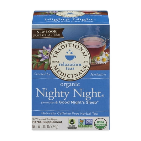 TRADITIONAL MEDICINALS Détente thés bio Nighty Night Sachets de thé - 16 CT