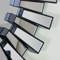 thumbnail image 2 of Northlight 25.5" Round Matte Black Aztec Sunburst Wall Mirror, 2 of 3