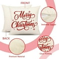 thumbnail image 5 of Red Christmas Pillow Covers 18x18 Set of 4 Farmhouse Xmas Decorations Snowflake Hello Winter Holiday Decor Throw Cushion Case for Home Couch S24C17, 5 of 6