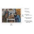 thumbnail image 2 of The Card Players (Les Joueurs de Cartes) - From an Original Color Painting by Paul Cézanne c.1890 - Master Art Print (Unframed) 9in x 12in, 2 of 4