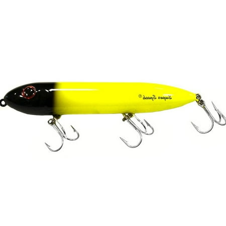 UPC: 0025436032791 | Heddon Super Spook 7/8 oz Saltwater Fishing Lure – Chartreuse/Black Head