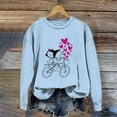 thumbnail image 2 of Gibobby Tops Mujeres Casual Camiseta estampada de talla grande con estampado del día de San Valentín para mujer Top informal de manga larga (Azul, S), 2 of 4