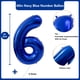 thumbnail image 2 of Globo de aluminio número 6 de color azul marino, modelo LVMOQIQIU, 40 cm, 2 of 7