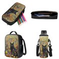 thumbnail image 3 of ZUXONGSY Cat Poppy Flower Print Boys Girls Backpack Cool Book Bag for Primary School Children 4 Piece School Bag Set with Rucksack Lunch Box Pencil Case Water Cup Sleeve, 3 of 6