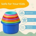 thumbnail image 3 of Vasos apilables Tiny Tinker Educational, 8 unidades, para bebés de 6 a 12 m, 3 of 7