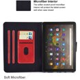 thumbnail image 4 of Allytech Folio Case for Kindle Fire HD 10 2021/Fire HD 10 Plus 10.1" Tablet 11th Generation 2021 Released, Slim Premium PU Leather Multi Angle Stand Flip Smart Cover with Auto Sleep Wake,Red, 4 of 7