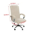 thumbnail image 5 of GROWTH TANK Swivel Computer Chair Cover with Armrest Covers Dustproof for Office Chair beige, 5 of 5