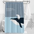 thumbnail image 3 of Cortina de ducha con patrón de animales, cortina de baño Simple y bonita, 1 ud., 3 of 5
