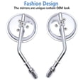 thumbnail image 4 of Espejos de moto BISHERDER 3 Round para Harley Road King, 4 of 7