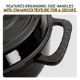 thumbnail image 6 of Alvantor 6QT Enameled Cast Iron Dutch Oven with Lid, Round Braising Pot, Oven Safe 500°F, Induction Compatible, Gradient Black, 6 of 11