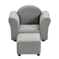 thumbnail image 5 of Kids Chair,Kids Upholstered Couch with Ottoman,Gray Velvet Furniture Youth Kids Baby Furniture, 5 of 15