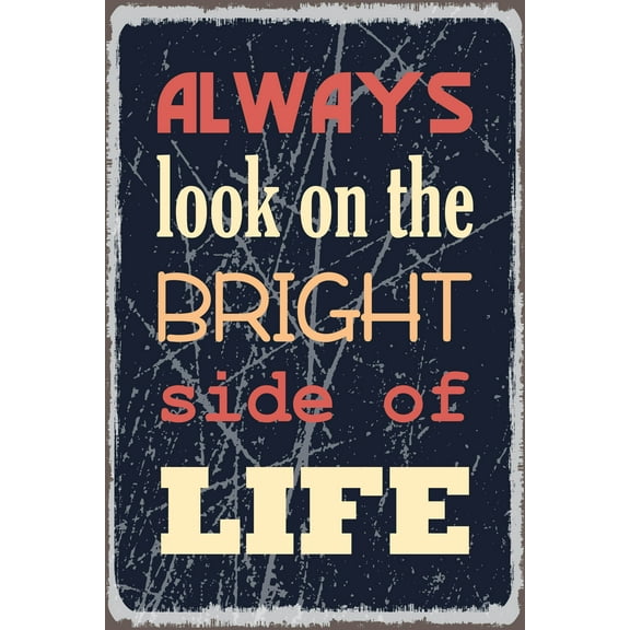 Ezposterprints Motivational Inspirational Posters for Home Office School Classroom Kidsroom - Motivational Quotes Poster Printing - Wall Art Print - 'BRIGHT SIDE OF LIFE' - 12X18 inches