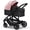Pink, variant on newyoo Infant Stroller, Nestro 516M, Baby/Newborn Strollers w Convertible/Reversible Seat & Cup Holder, Coches para Bebes, 2-in-1 Rear-Facing Pram, Green