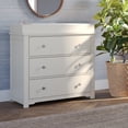 thumbnail image 3 of Child Craft Harmony 38" Interlocking 3-Drawer Dresser with Changing Table Topper, Anti-Tip Kit, Brushed Cotton, 3 of 7