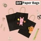 thumbnail image 3 of Paquete de 100 bolsas de papel kraft negro RACETOP de 20 x 11 x 27 cm, 3 of 5