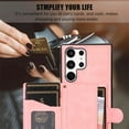 thumbnail image 3 of ELEHOLD for Samsung Galaxy A53 5G, Wallet Case,Detachable Adjustable Shoulder Strap With Card Holder Shockproof Leather Kickstand Case, rosegold, 3 of 7