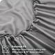 thumbnail image 5 of Bare Home Juego de Sábanas TENCEL™ - Lyocell Derivado Del Eucalipto - Completo, Gris Claro, 5 of 7