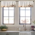 thumbnail image 4 of LALILO Kitchen Curtain Valance Mountains Sunset Beautiful Rod Pocket Window Curtain 52"x 18" Set of 2, 4 of 7