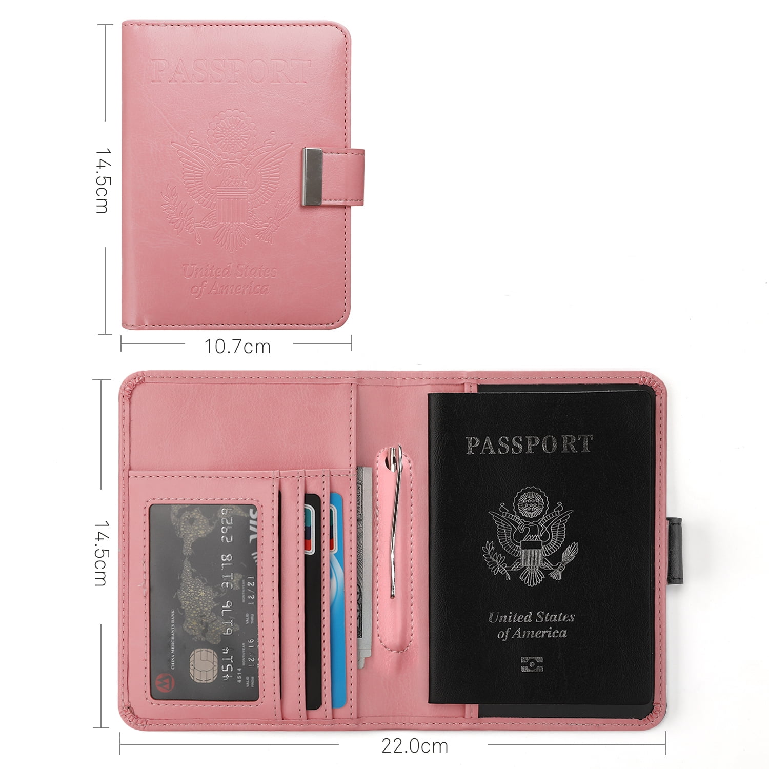 Cat Costumes Repellent Multi-purpose Travel Passport Set With Storage Bag Leather Passport Holder Passport Holder With Passport Holder Travel Wallet