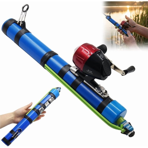Slingshot Fishing Rod with Reel, Portable Catapult Fishing Pole for Long-Range Casting, Rocket Fishing Rod for Fishing Enthusiasts