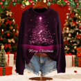 thumbnail image 1 of Chandails Grande Taille pour Femmes 2025 Tendance Imprimé Graphique Manches Longues Col Rond Tricoté Chandail Automne Décontracté Coupe Ample Hauts, 1 of 6