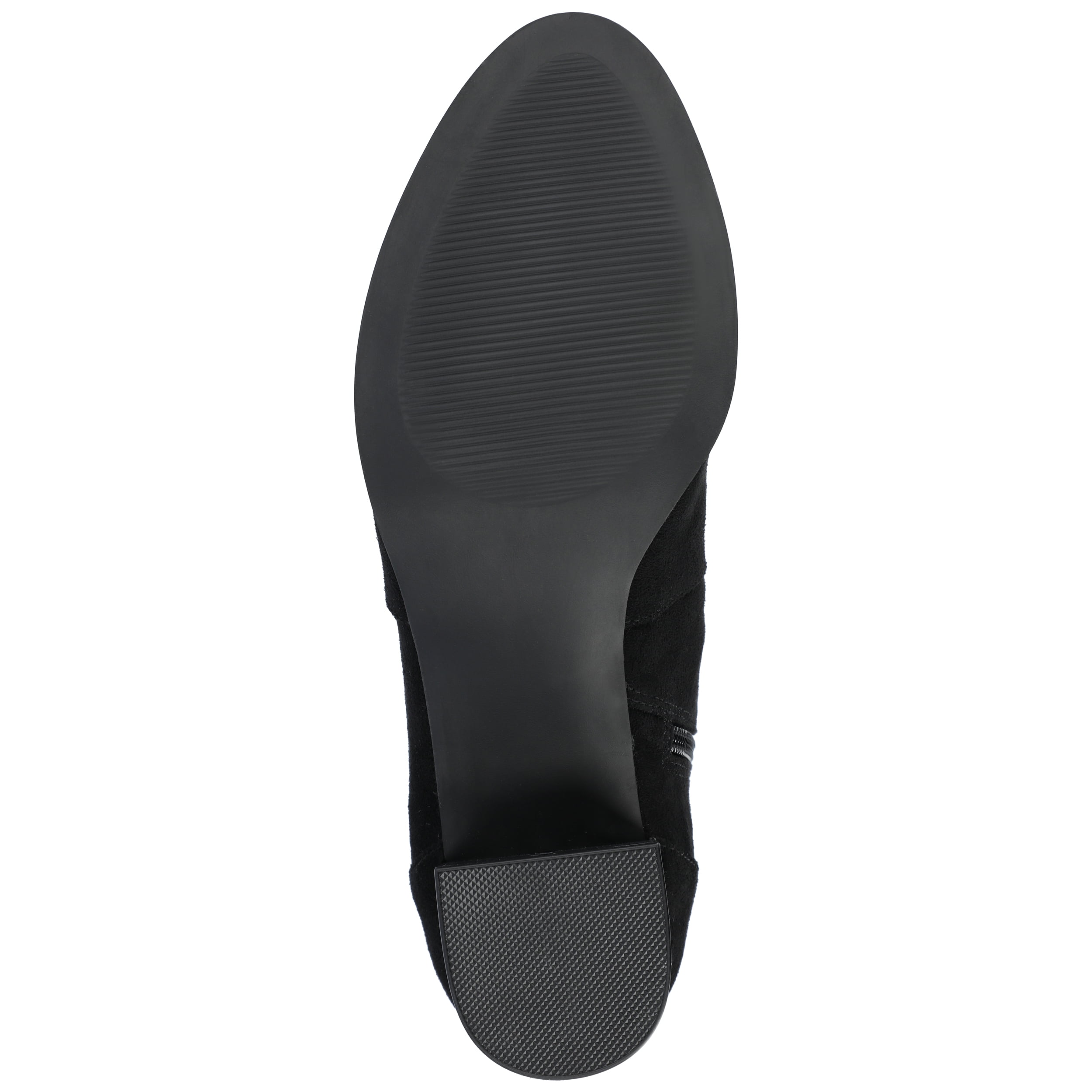Journee Womens Hayven Stacked Block Heel Almond Toe Booties, Widths Available