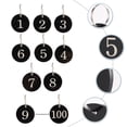 thumbnail image 4 of Mobutofu 100Pcs Number Tag Rings Round Acrylic Number Key Id Tags for Mall Management, 4 of 6