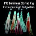 thumbnail image 6 of Deep Sea Fishing Rig with Glow Squid Lure Trolling Bottom Rig Surf Fishing Deep Drop Rig for Stripers Halibut Offshore (Style C,9l0 Hook), 6 of 6