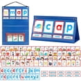 thumbnail image 2 of Phonics Cards, Early Literacy Learning Game With Color Coded Blending System, for Organized Space Reading Instruction, Multi-color, 2 of 9