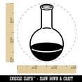 thumbnail image 2 of Glass Boiling Flask Chemistry Science Self-Inking Rubber Stamp Ink Stamper - Blue Ink - Small 3/4 Inch, 2 of 7