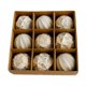 thumbnail image 1 of 9 piezas de pequeños colgantes navideños, adornos decorativos navideños, bolas navideñas colgantes para oro rosa, 1 of 9