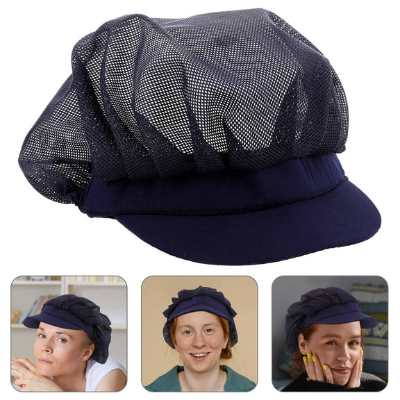 GOOHOCHY Breathable Cotton Chef Cap Unisex Flat Cooking Hat for Men and Women, Perfect for Bakers, Waiters, and Kitchen Staff