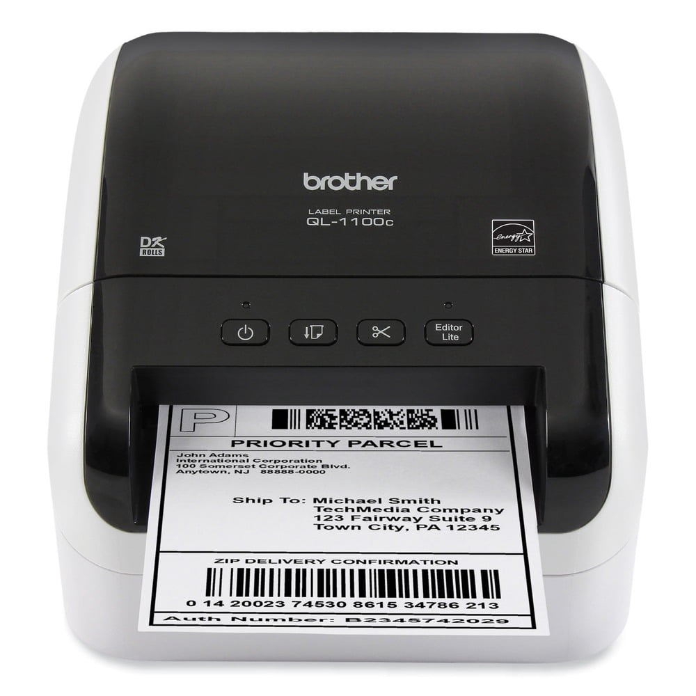 QL-1100C 6.7 in. x 8.7 in. x 5.9 in. 69 Labels Print Speed Wide Format Professional Label Printer