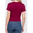 thumbnail image 4 of Women's Casual Crew Neck Crop Top ? Short Sleeve T-Shirt Design, 4 of 4