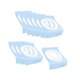 thumbnail image 4 of 10 fundas desechables para asiento de inodoro, envueltas individualmente. azul, 4 of 9