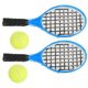 thumbnail image 4 of 4 miniraquetas de tenis de simulación, decoración de escritorio para el hogar, accesorio para casa de juegos (como se muestra, 2 raquetas + 2 pelotas), 4 of 7