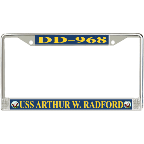 USS ArthurW.Radford DD-968 License Plate Frame