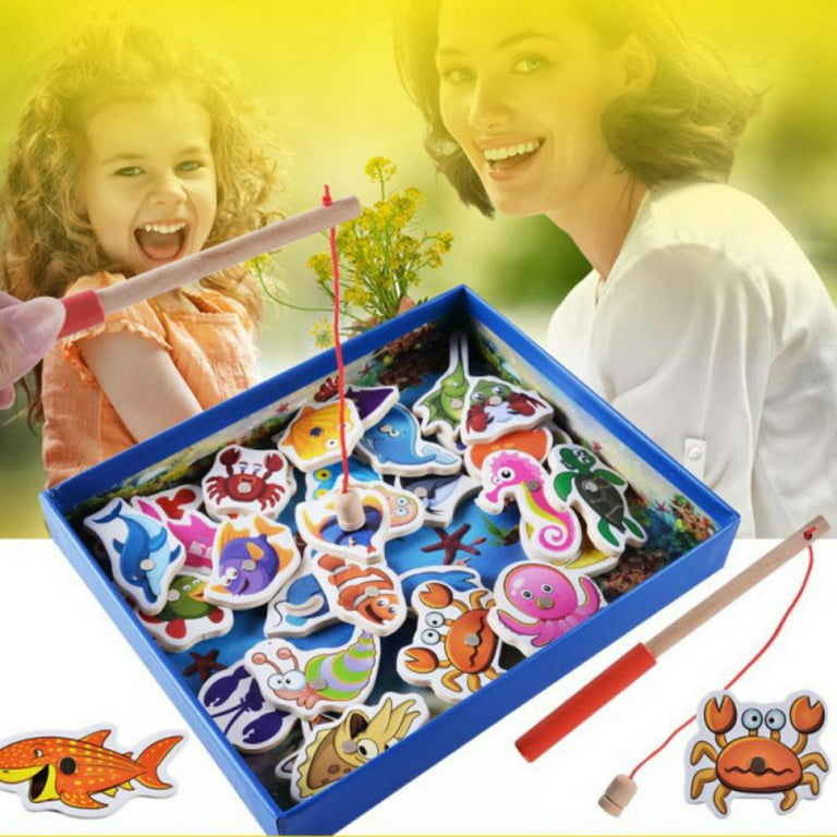 Toddler Fishing Game Magnetic, Montessori Preschool Toys for 2 Year Old  Girl Boy, Gifts for Educational Learning 