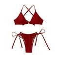 thumbnail image 4 of Conjuntos de bikini Prolriy para mujer, bikinis triangulares a rayas para mujer, traje de baño de marca, conjunto de bikini de dos piezas, traje de baño de playa, trajes de baño para mujer, trajes de, 4 of 7
