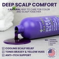 thumbnail image 5 of KESMEDIK Tea Tree Purple Shampoo with Rosemary & Aloe, Professional Anti Brass Toner, Removes Yellow Tones for Gray, Bleached, White & Blonde Hair, Nourishes & Refreshes Scalp, Sulfate-Free, 16 fl oz, 5 of 7