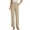HB285 Khaki, variant on Likimi Womens Stretch Trousers Lightweight Comfortable Elastic Waist Solid Color Long Pants With Pocket Size 2Xl Beige