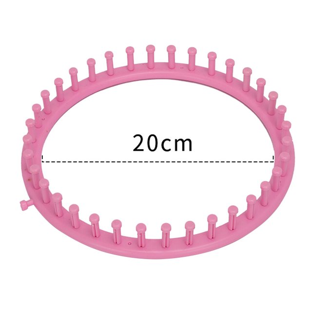 4pcs Round Knitting Loom Set Plastic Craft Knit Scraf Hat Bags Maker Craft Knit Loom Tools Kit Random Color