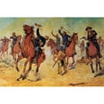 thumbnail image 3 of Shreyvogel, Charles 24x17 Black Modern Framed Museum Art Print Titled - Surrounded, 3 of 5