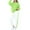 Mint Green, variant on RRMuAzgs Girl Clothes Long Sleeve Sweatshirts with Elastic Waist Sweatpants 2 Piece Outfits Color Blocked Girls Tracksuit