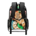 thumbnail image 2 of Honeii Christmas Cookies Print Clear Backpack Heavy Duty Transparent Bag 17" See Through BookBag for Women Men Adults Work Festival Sports Travel, 2 of 7