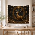 thumbnail image 5 of Golden Stag in Starry Night Sky, Mystical Celestial for Nature Lovers, Forest Art Decor, Christmas Gift, Tapestry Wall Hanging for Bedroom and Living Room, 5 of 7