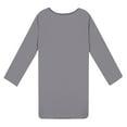 thumbnail image 4 of Pajamas Nightdress for Women Plus Size Pullover Nightgown Fashion Long Sleeve Sleepwear Dress, 4 of 7